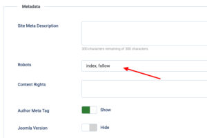 确保Joomla网站可索引