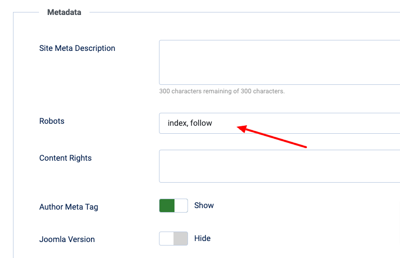 确保Joomla网站可索引