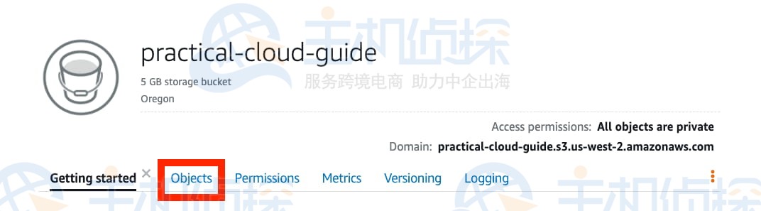创建Amazon S3存储桶并上传文件
