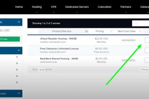 RackNerd仪表盘功能
