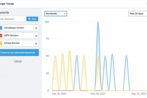 关键词比较和谷歌趋势工具
