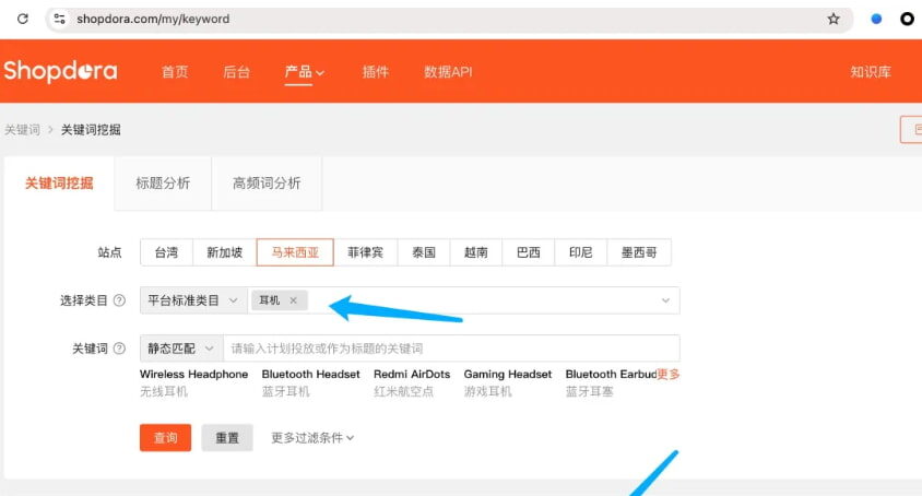 Shopdora关键词查询