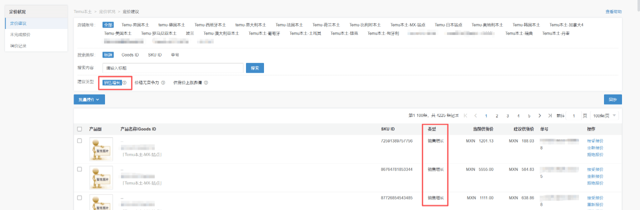 店小秘ERP智能归类在售品