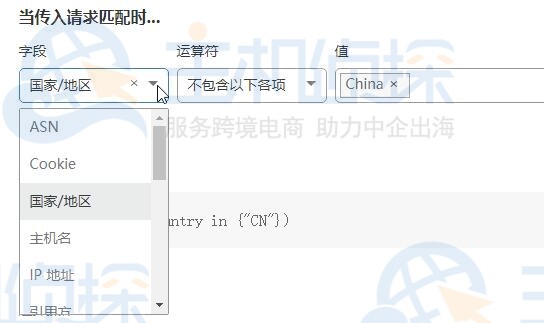 拦截国外IP访问