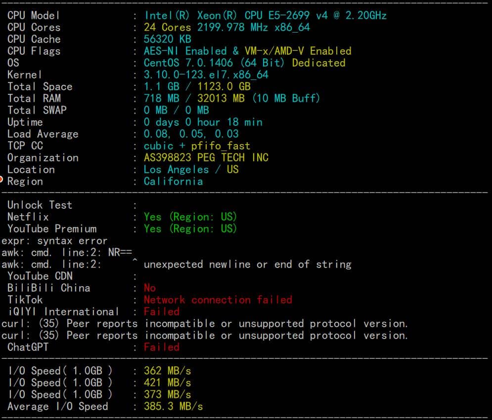 RAKsmart美国洛杉矶裸机云服务器E5-2620*2评测视频