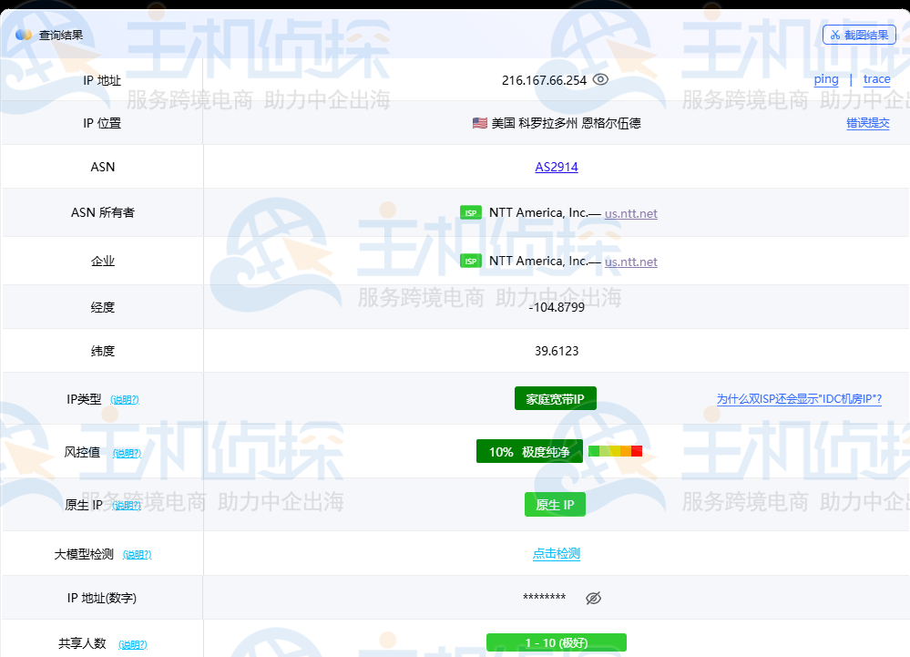 丽萨主机LisaHost IP测试