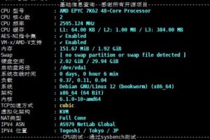 莱卡云日本大带宽服务器CPU读写