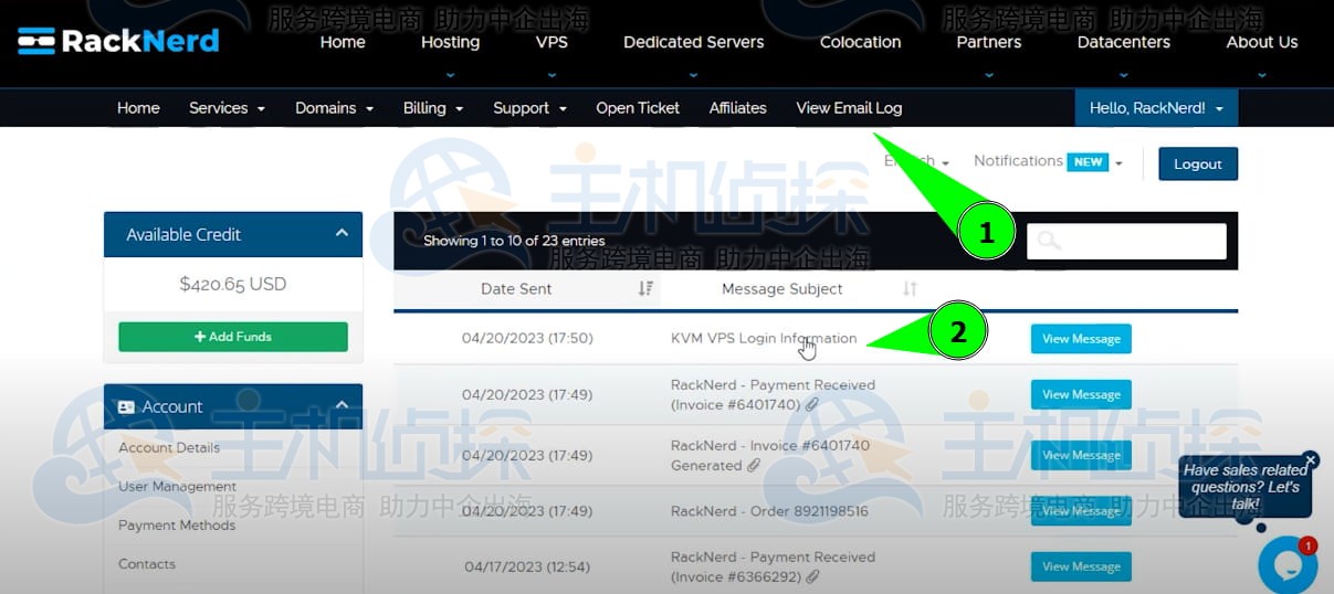 访问和管理RackNerd KVM VPS