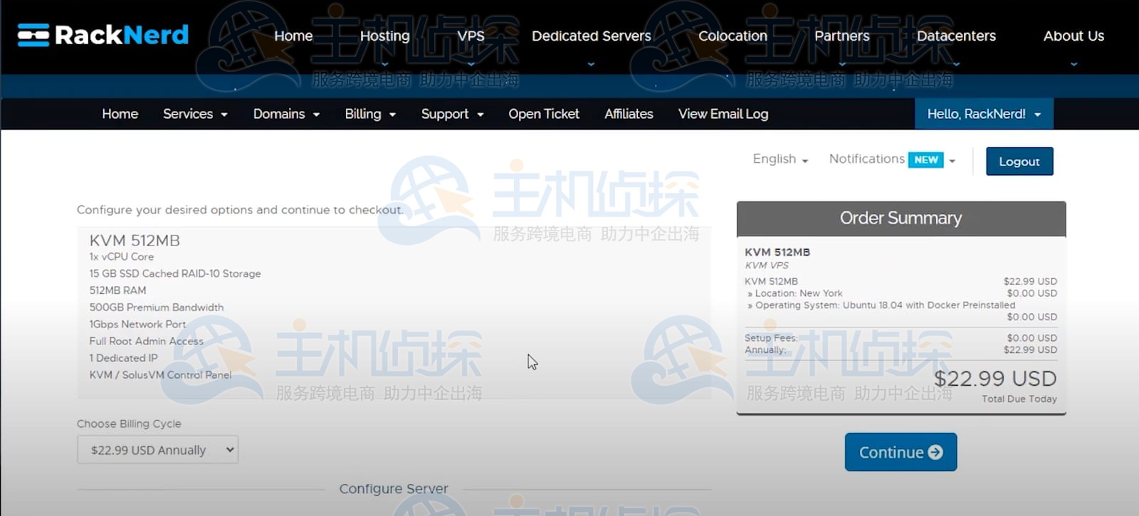 RackNerd KVM VPS购买