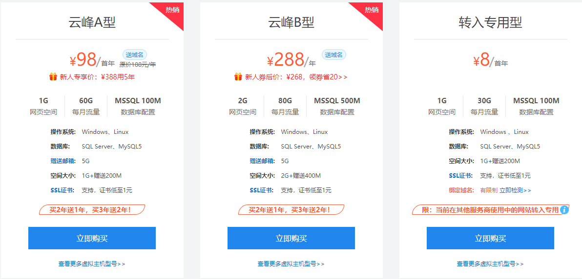 西部数码全能型虚拟主机