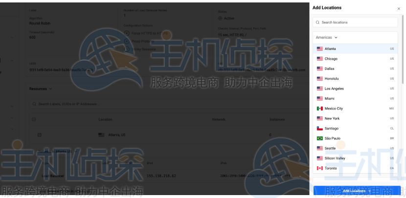 使用Vultr全球负载均衡器