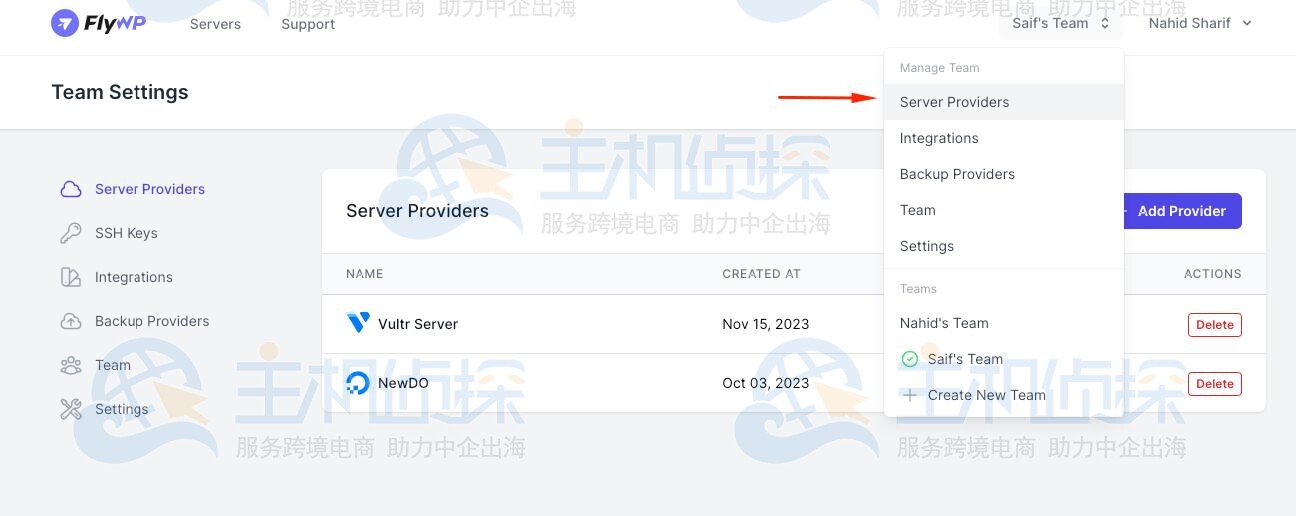 FlyWP面板中添加亚马逊云服务器Amazon EC2