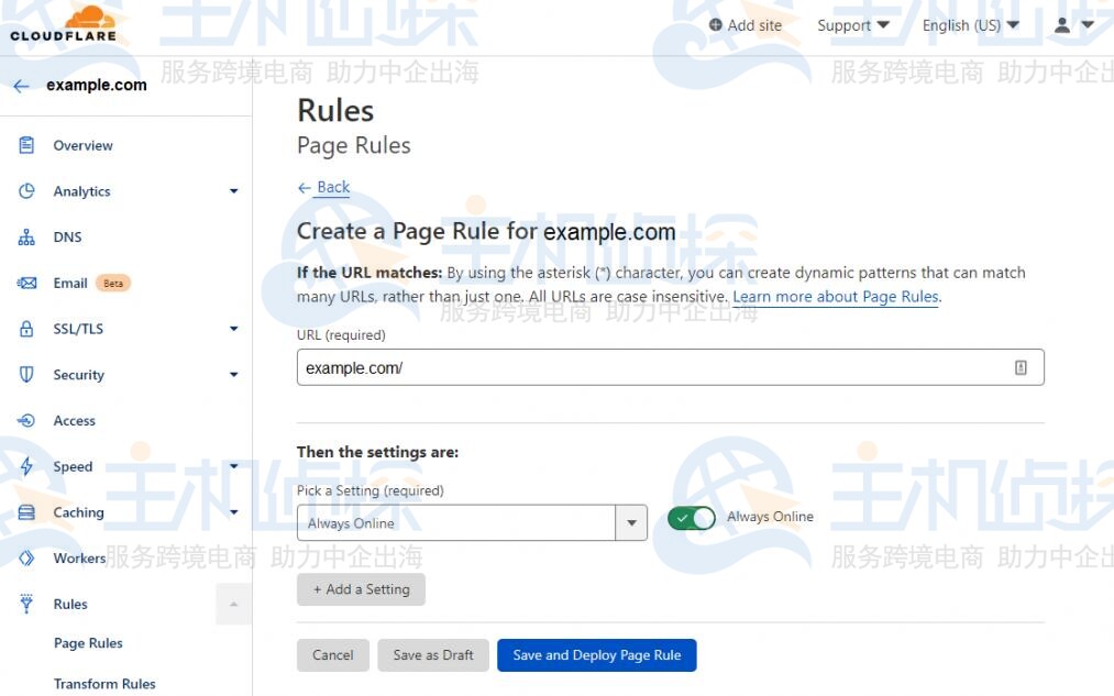 WordPress页面规则配置