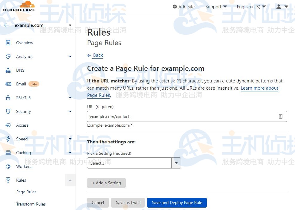 WordPress页面规则配置