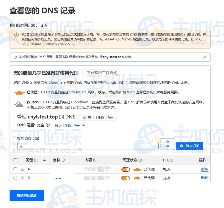 快速扫描DNS记录