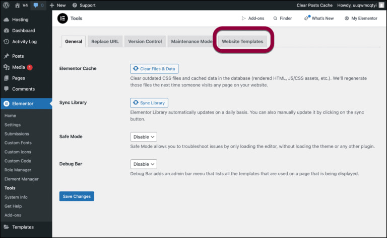 选择 Elementor中的Tools