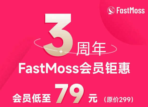 FastMoss三周年钜惠