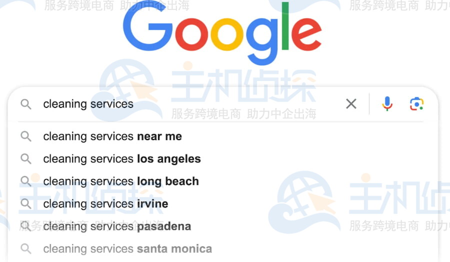 输入与业务相关的术语生成的关键词建议