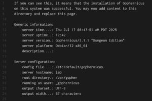 测试Gopher服务器