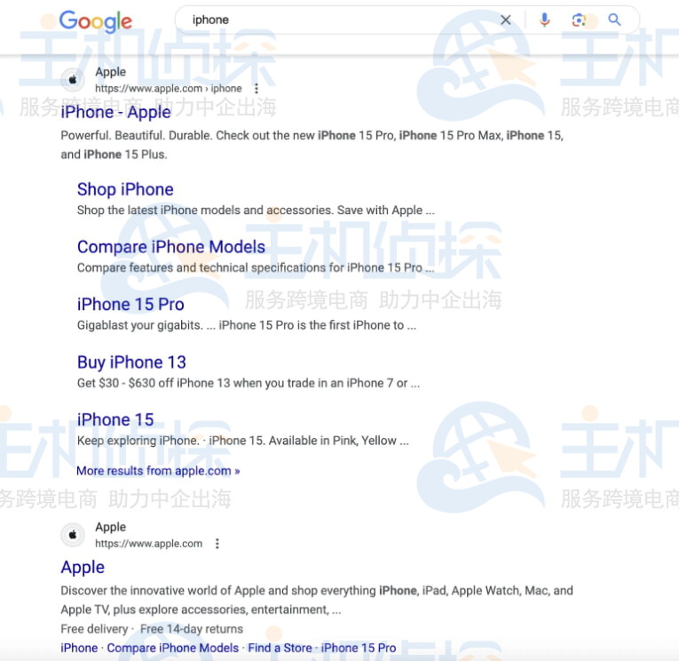 包含品牌名称的关键词网页排名
