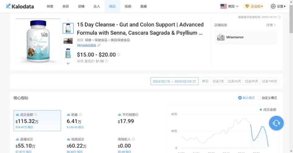 Kalodata爆品追踪