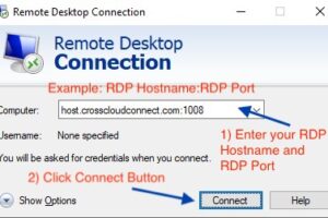 RDP主机名和端口号