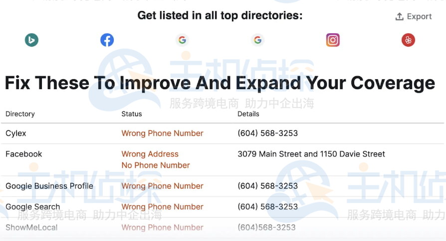 商家本地引用列表