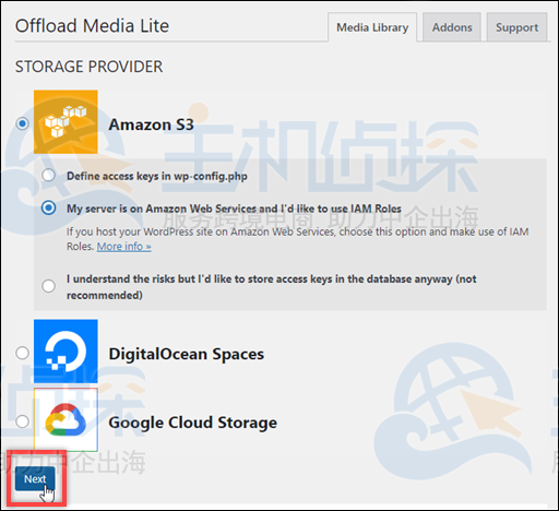 My server is on Amazon Web Services and I'd like to use IAM Roles