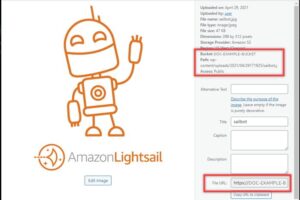 测试WordPress网站和Lightsail存储桶之间的连接