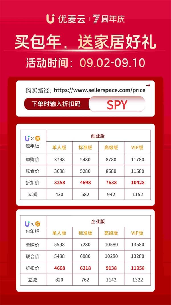 优麦云和卖家精灵联合套餐