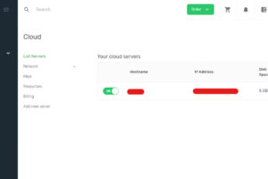 N6 Cloud云服务器自账户页面概览