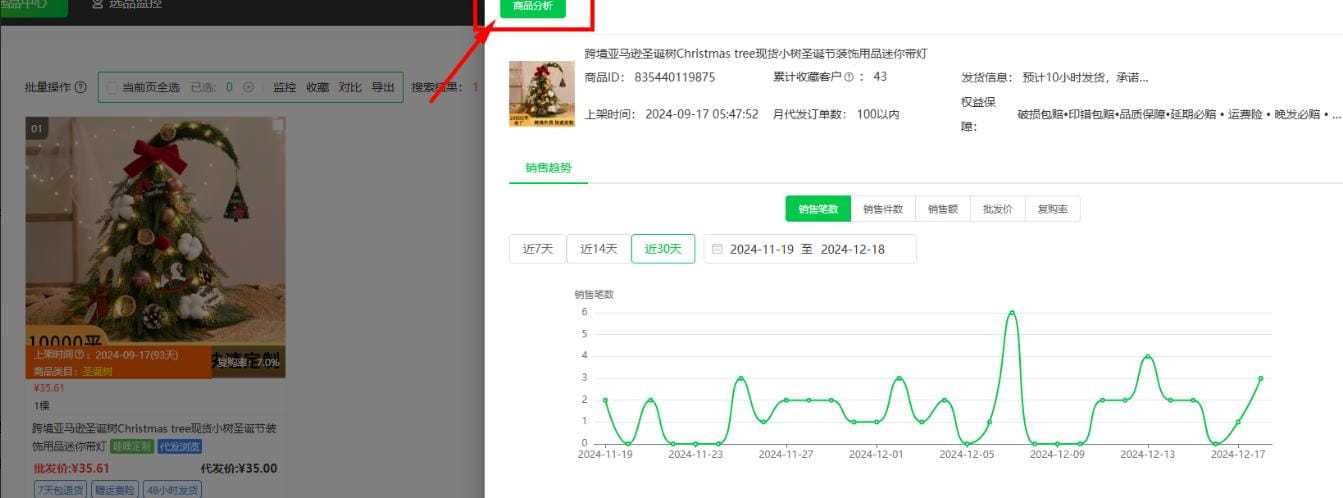 查询商品/链接数据