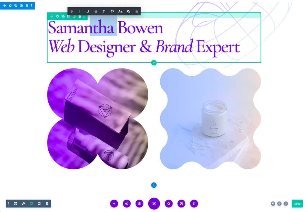 Divi Builder页面编辑器