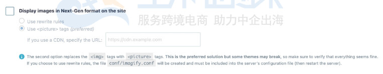 在网站上以下一代格式显示图像