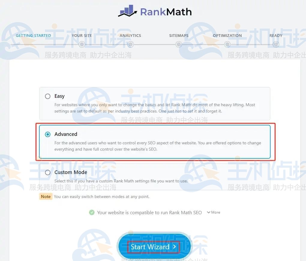 Rank Math Setup Wizard