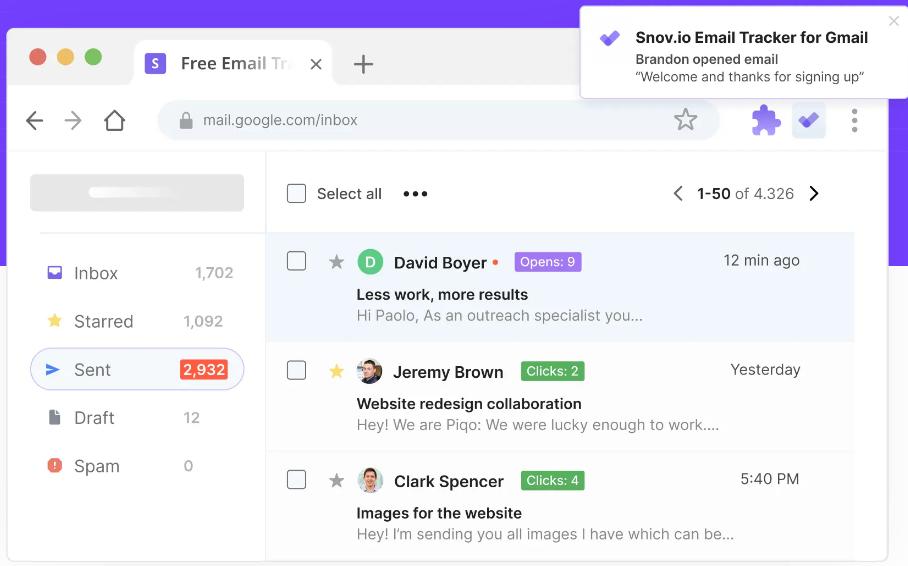 Gmail邮件跟踪器