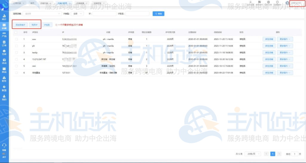 lazada店铺IP管理