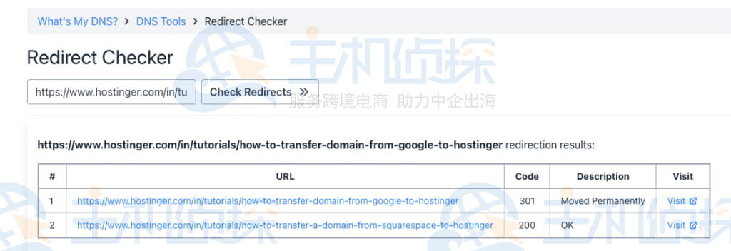 工具测试重定向