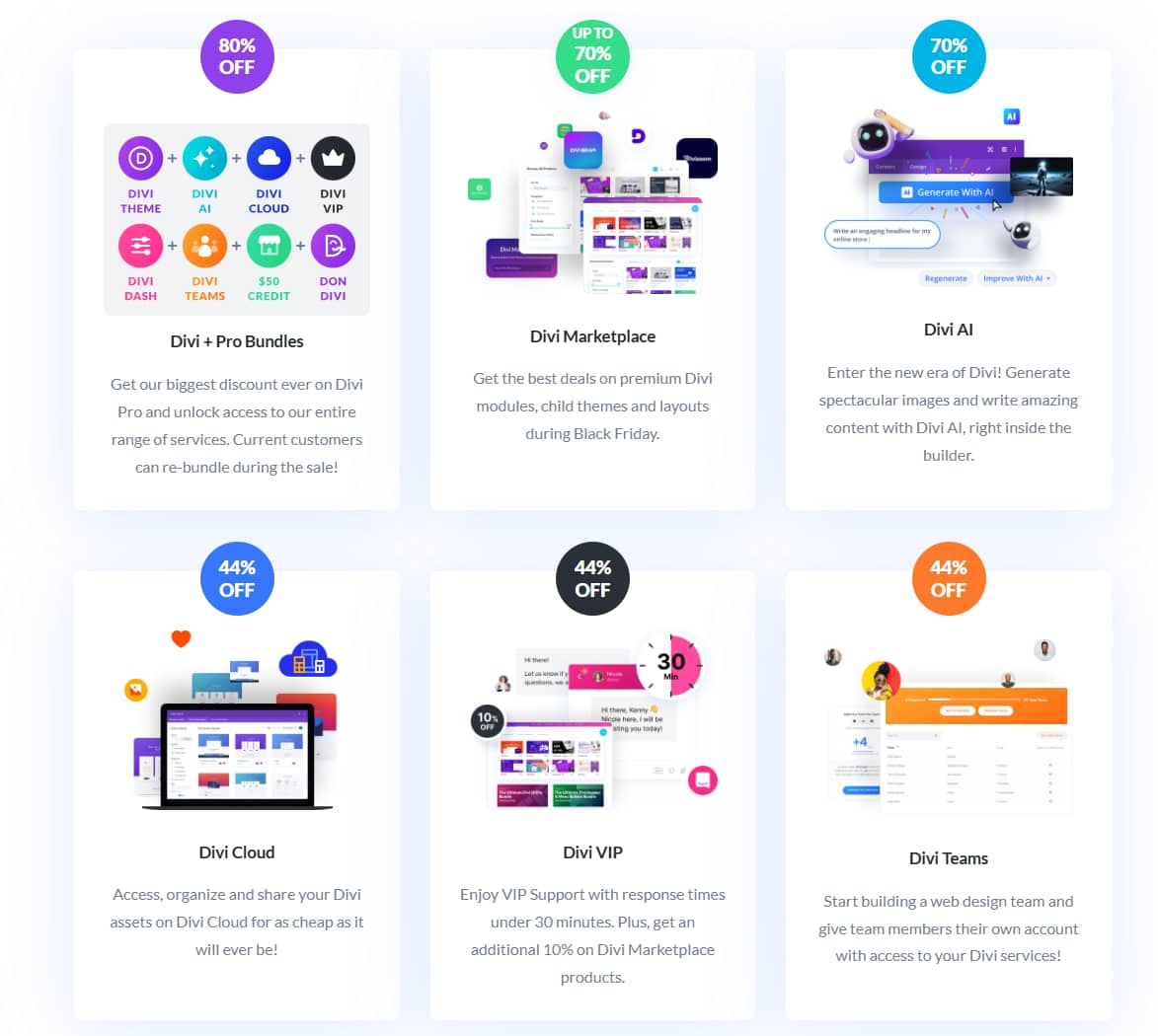Divi产品低至5.6折