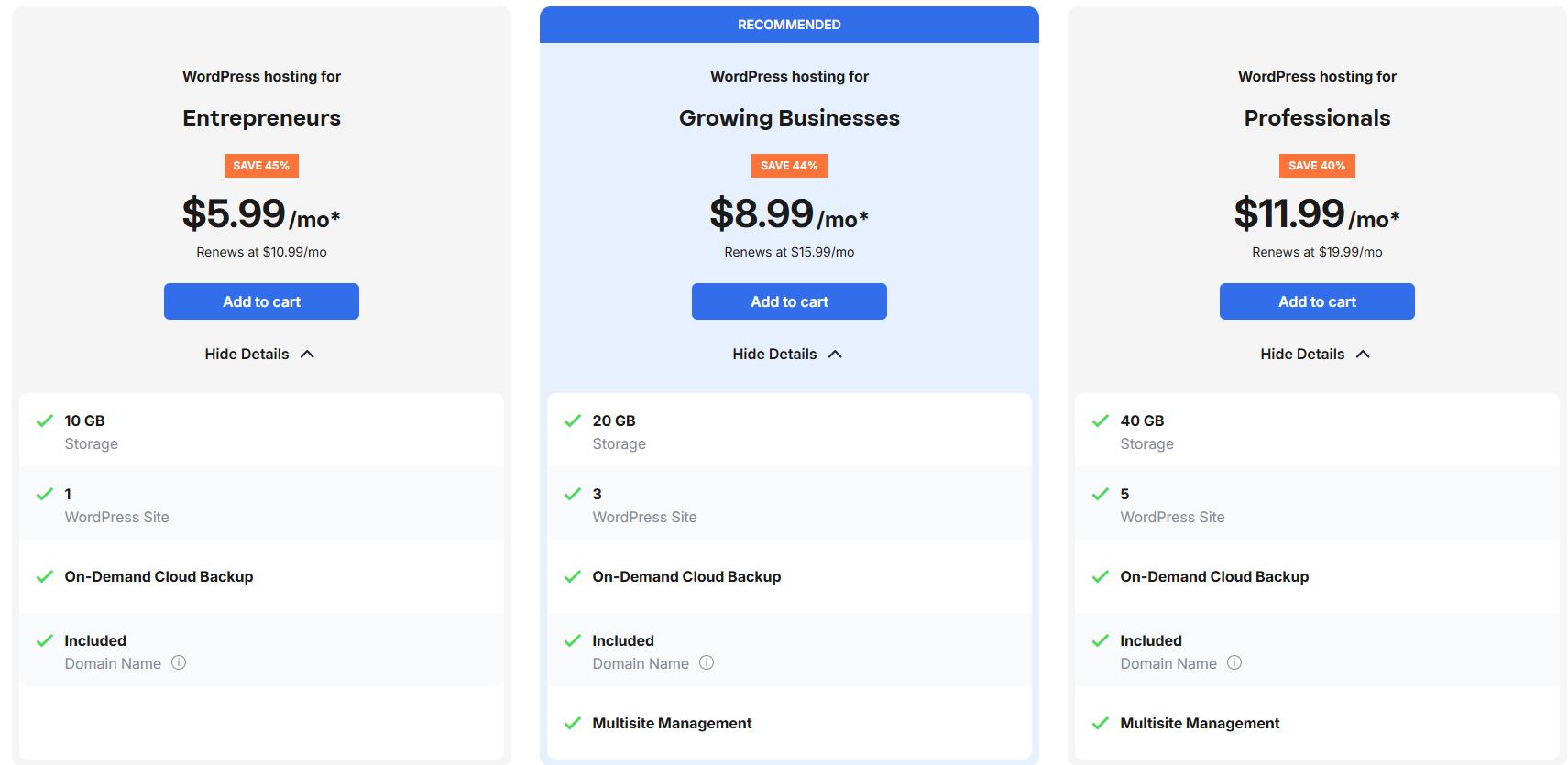 Network Solutions WordPress主机