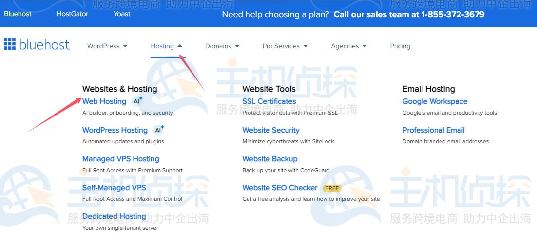 购买BlueHost主机