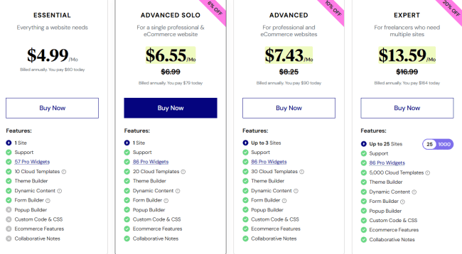 Elementor黑五网一活动