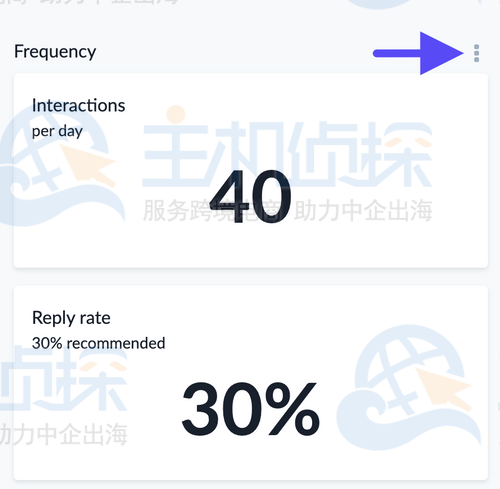 打开频率选项卡