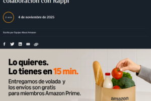 亚马逊在墨西哥上线即时配送服务Amazon Now