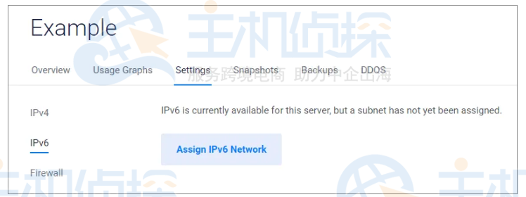 分配IPv6网络