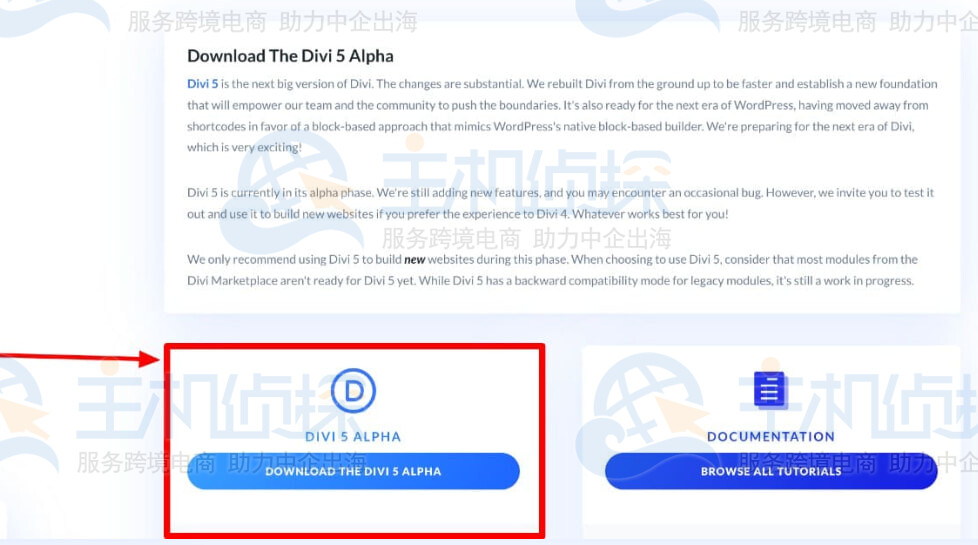 下载Divi 5的压缩包