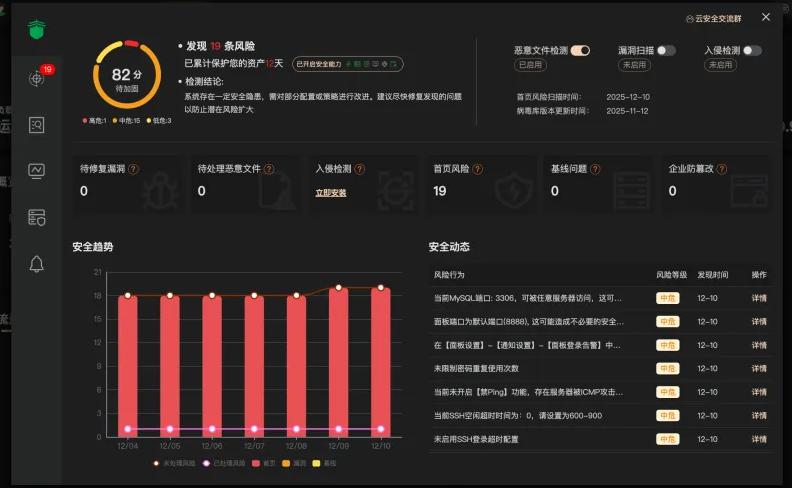 首页安全风险检测