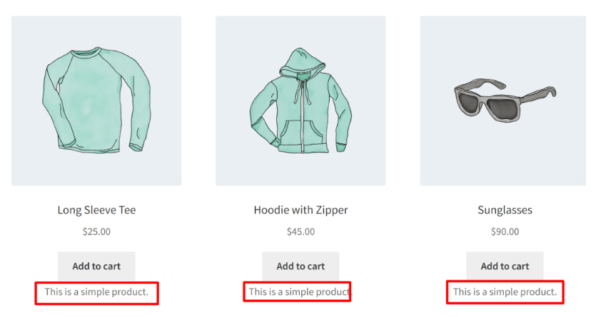 描述显示在加入购物车下方