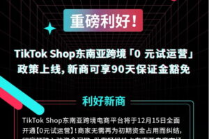 TikTok Shop东南亚入驻门槛再降低