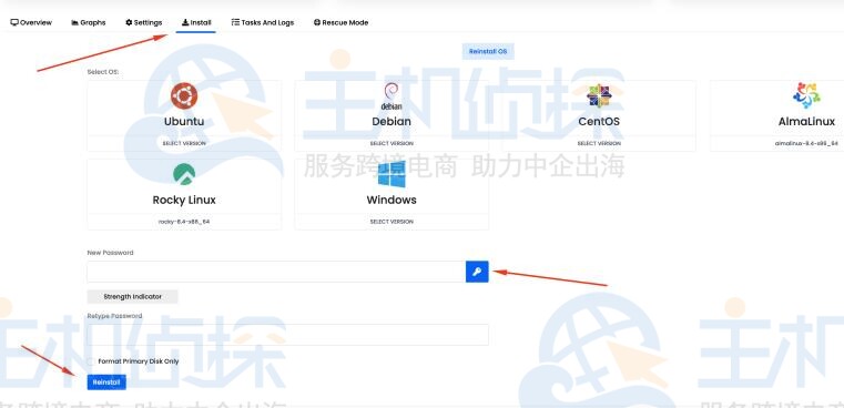 登录HostDare国外VPS控制面板